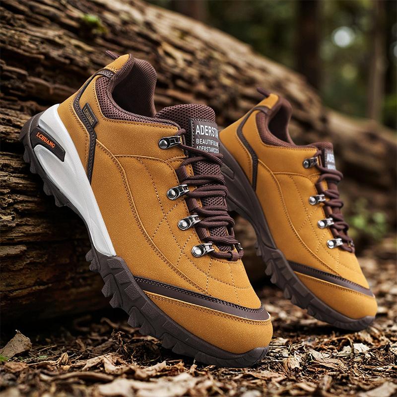 

Large Size Men s Shoes Autumn New Non Slip Comfort Lace Up Platform Sneakers Vintage Height Increase Wear-resistant Casual Shoes 39 жовтий