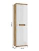 Wall-hung bathroom column 40 oak craft Ronda NEW