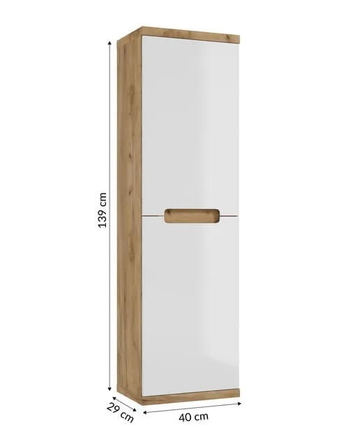 Wall-hung bathroom column 40 oak craft Ronda NEW