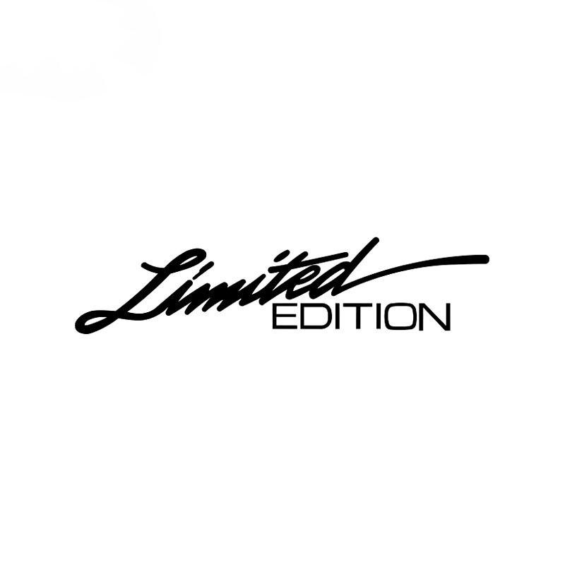 Car Stickers LIMITED EDITION Car Styling Vinyl Decals Auto Body Glass Decoration Waterproof Reflective Laser Stickers 16CM*3.8CM