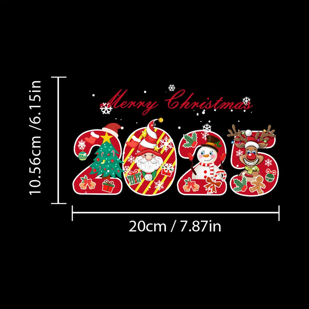 2025 Christmas Auto Decals Holiday Atmosphere Stylish Santa Claus Car Stickers Car Decorations Accessories For SUV RV Motorcycle