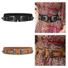 DoubleBuckle Corset Belt for Girl Classical Underbust WaistShaping Belt Party Girdle Belt Women Elastic PU Waistbelt