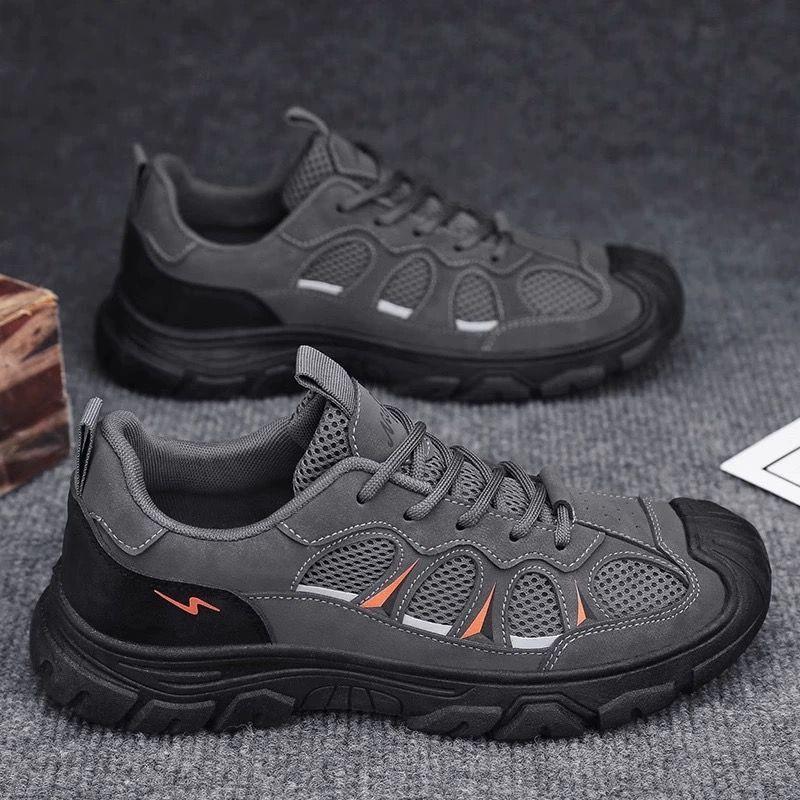 

2025 summer [stylish male leisure style] new labor insurance men s shoes soft sole breathable mesh construction site comfortable and non-slip 39