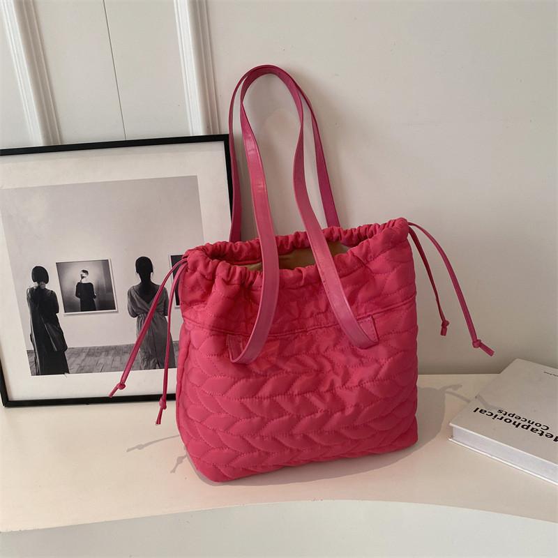 Stylish Street Fashion Space Cotton Tote Bag With Nylon Lining And Magnetic Closure розовый