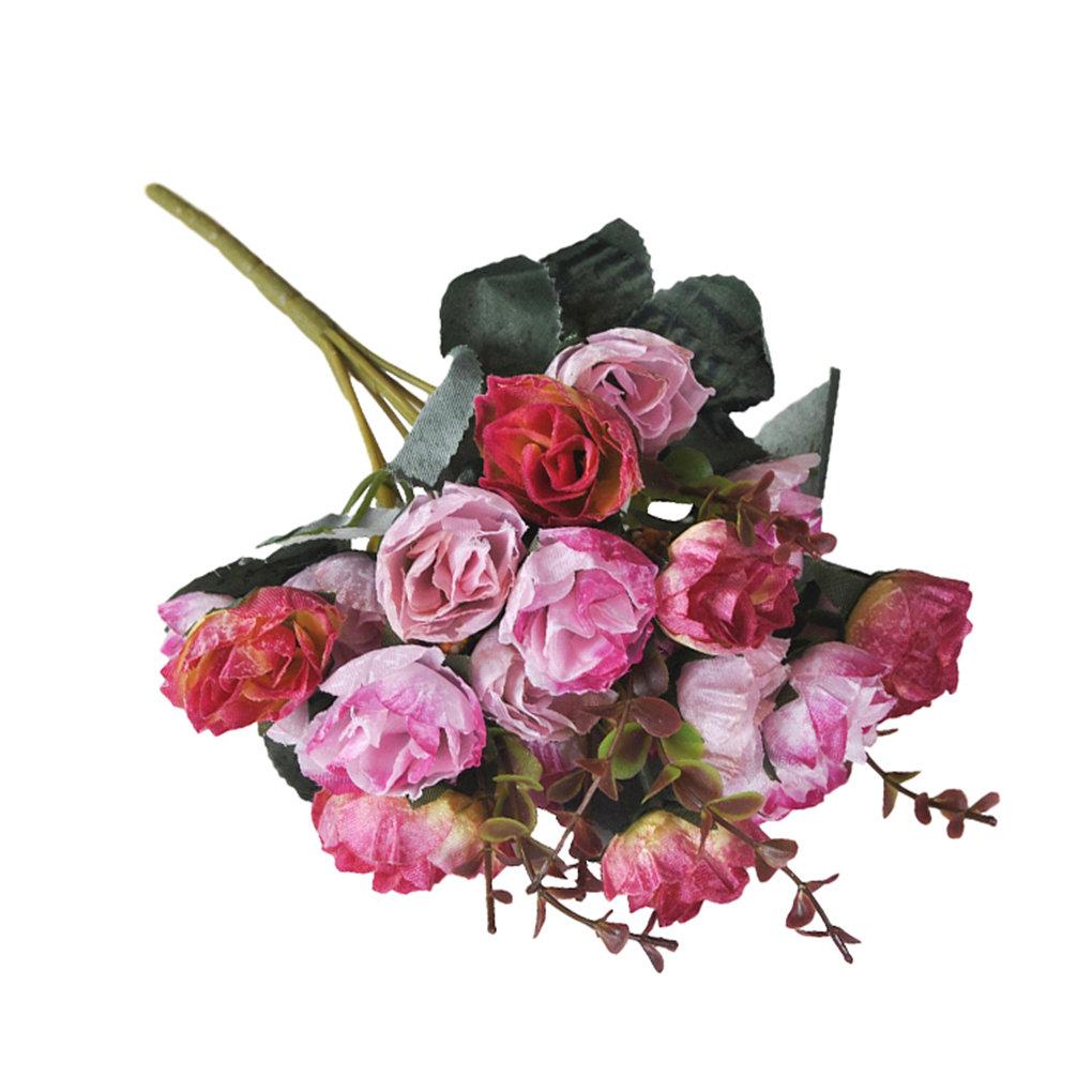21Heads Artificial Rose Flower Silk Flower Wedding Party Bouquet Home Decor