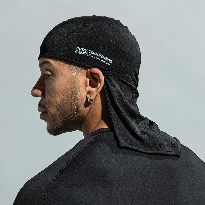 Otafuku Glove Summer Head Cap with Cover [Sweat-wicking, Quick-drying, Cooling, Deodorizing, Stretch, UV Protection, Men's] JW-613 Black, Free Size