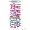 12Pcs/set Unicorn Cat Flower Charm Elastic Handmade Beaded Bracelets for Women Girls Birthday Party Zircon Friendship Gift