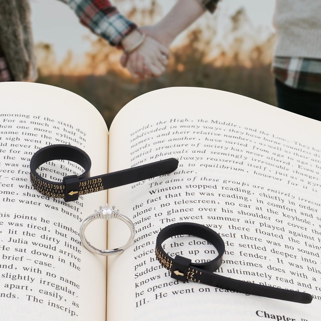 3pcs Wrist Sizer Measuring Tool Set for Men / Women with UK RingSizer (A - Z), EU Finger Sizer (41 - 76), Jewelry Circlet Sizer Bracelet Gauge