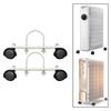 2x Mobile Pulley Bracket Convenient for Oiled Filled Radiator Carbon Steel Easy To Move Professional
