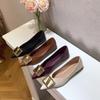 New Women Flat Shoes Metal Decoration Casual Boat Shoes Fashion Slip-on Loafers