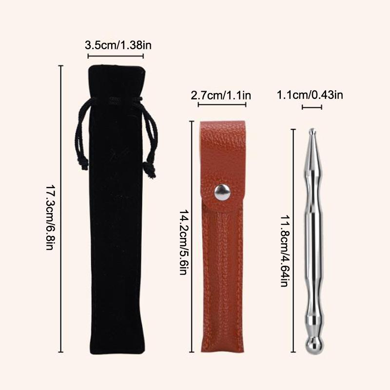 Acupuncture Pen Facial Reflexology Tools Stainless Steel Trigger Point Massager Deep Tissue Back Massager Body Face Massage