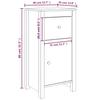 Sideboards 2 pcs. Honey Brown 40 x 35 x 80 cm Solid Pine Wood