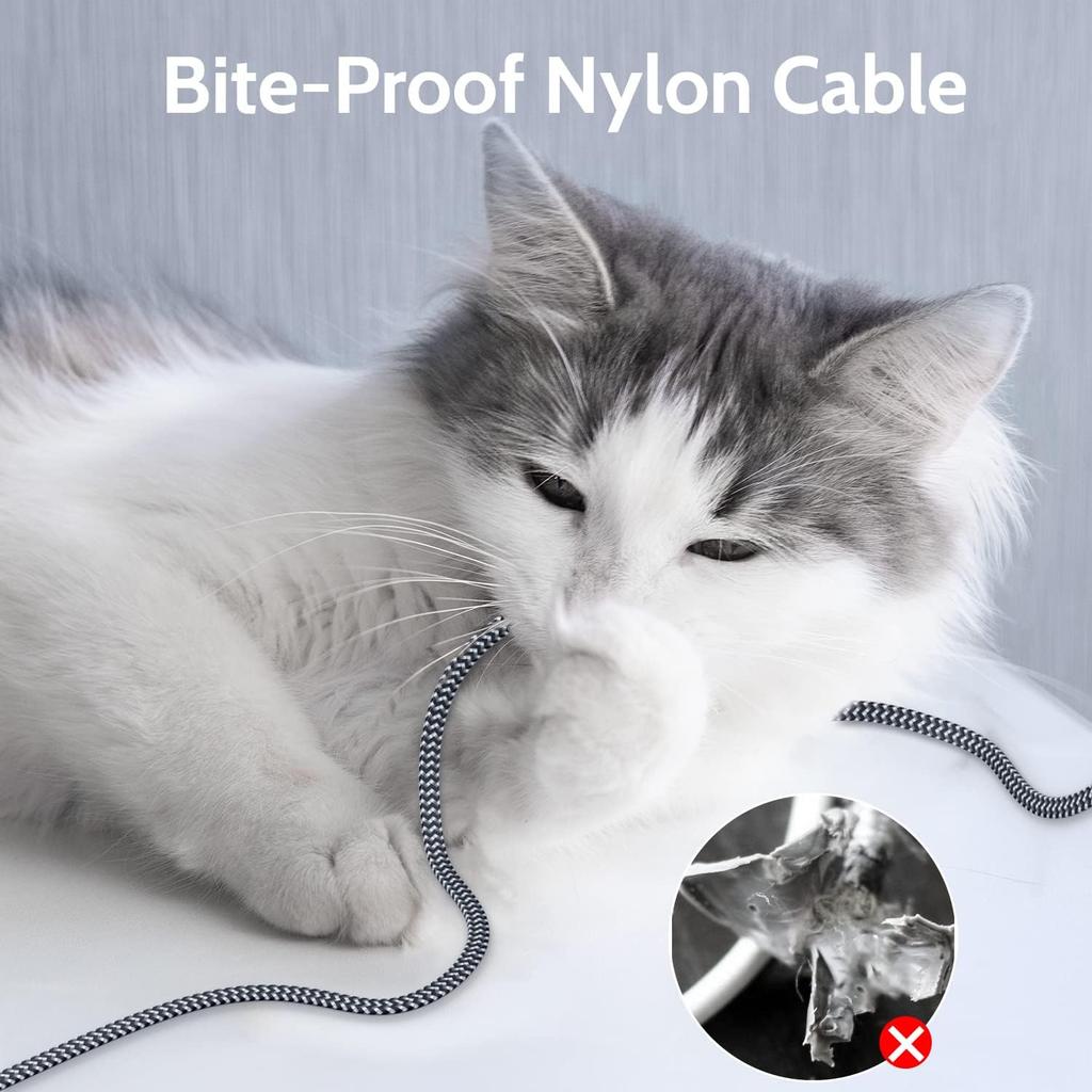 MIZIQIER Long 8K HDMI 2.1 Cables 48Gbps Ultra High Speed Braided Cord-4K120Hz 8K60Hz for Roku TV/PS5/PS4/HDTV/RTX 3080 3090 4
