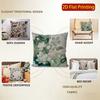2D Floral Embroidered Pattern Decorative Pillow Covers Pattern Cushion Cover Suitable For Sofa Bedroom Car Pillow Cover