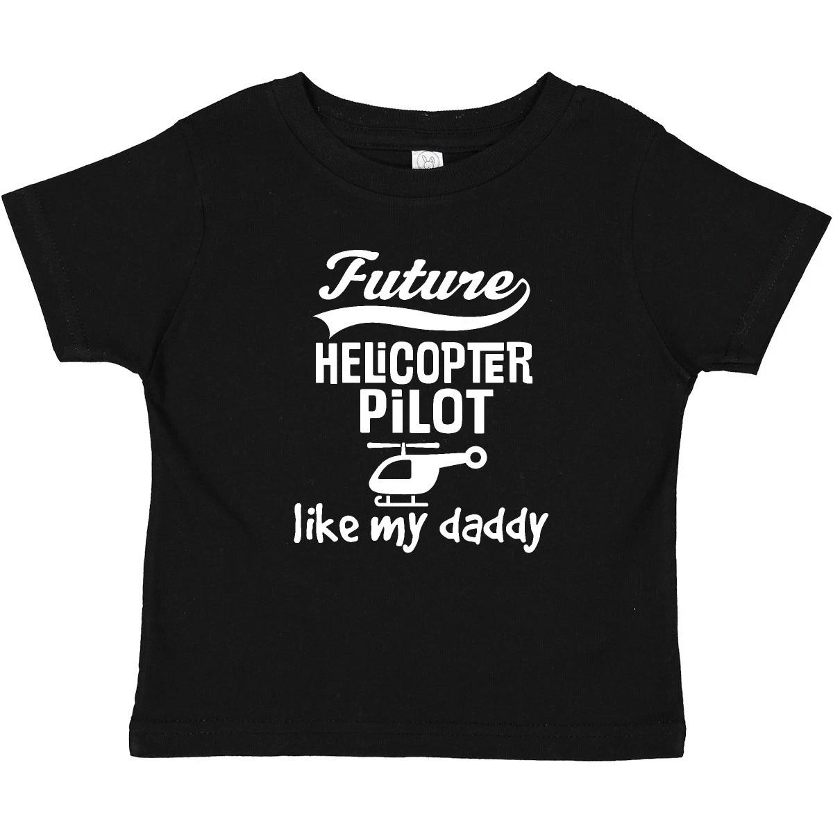 Inktastic Future Helicopter Pilot Like Daddy Baby T-Shirt Dad Infant Tees Shower 150
