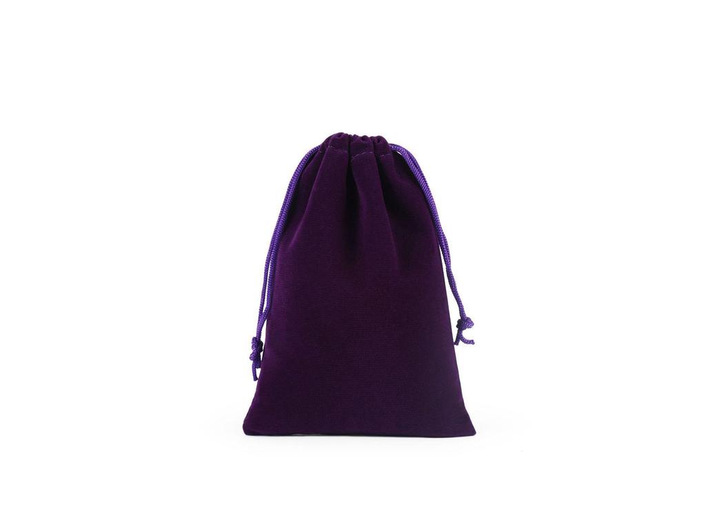 Custom Velvet Drawstring Bag for Jewelry, Earphones, and Phones