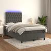 VidaXL Slatted Bed Base with Mattress and LED, Upholstered Bed, Double Bed, Adult Bed for Interior Bedroom, 3136294