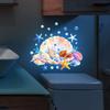 Painted Underwater World Shell Coral Bathroom Toilet Night Light Sticker