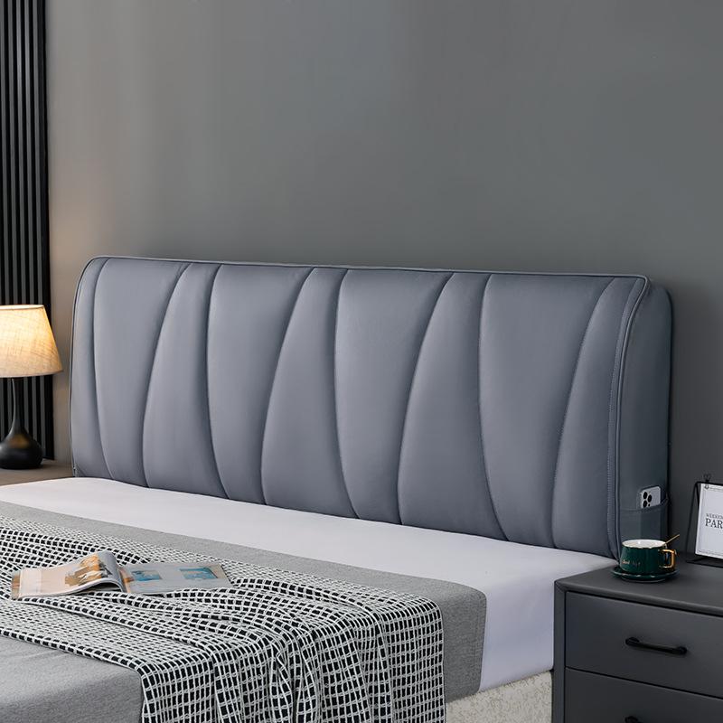 Husă rezistentă la uzură pentru tăblie de pat Îngroșare elastică Tehnologie all-inclusive Husă pentru capul de pat din material textil Husă de protecție pentru spate pentru pat anti-praf