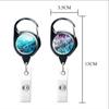 1Pc Retractable Badge Holder Metal Anti-Lost Clip Keychain ID Cards Door Passes Ski Passes Badge Holder Women Men Badge Buckle