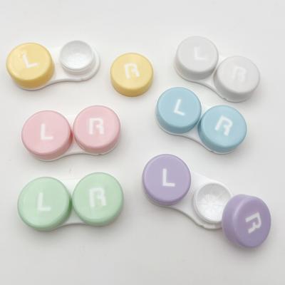 6 Pack Contact Lens Case Bulk Colorful Contact Lens Soak Storage Box Holder Container Kit for Travel Daily Use