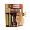 Schreibtisch-Organizer Mehrzweck Moderner Einfacher Stil Holz Schreibtisch-Aufbewahrungsregal für Zuhause Schule Büro Kirschholz