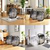 1-5pcs Horizontal Foldable Laundry Basket Mesh Cloth Breathable Laundry Hamper Home Accessories Large Capacity Storage Baskets