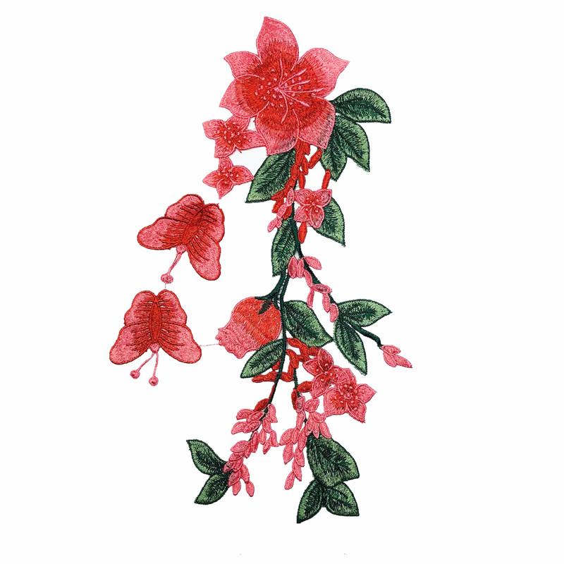 1 Stück Stickerei-Applikation, Blumen-Patch, Spitzenstoff-Zubehör