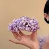 Delicate Beach Floral Hair Claw Solid color Elegant Hair Clip Vacation Style Shark Clip  Seaside