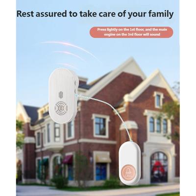 Easy To Use Wireless Doorbells with Press Call for Senior Bedside Alarm System ABS Construction US Standard Plugs