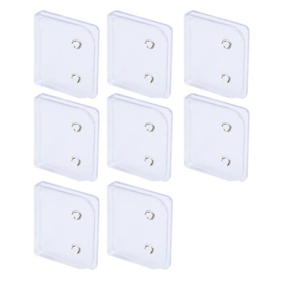 4/8Pcs Shower Curtain Clips Windproof Self Adhesive Easy Installation Reusable Versatile Bathroom Curtain Holders