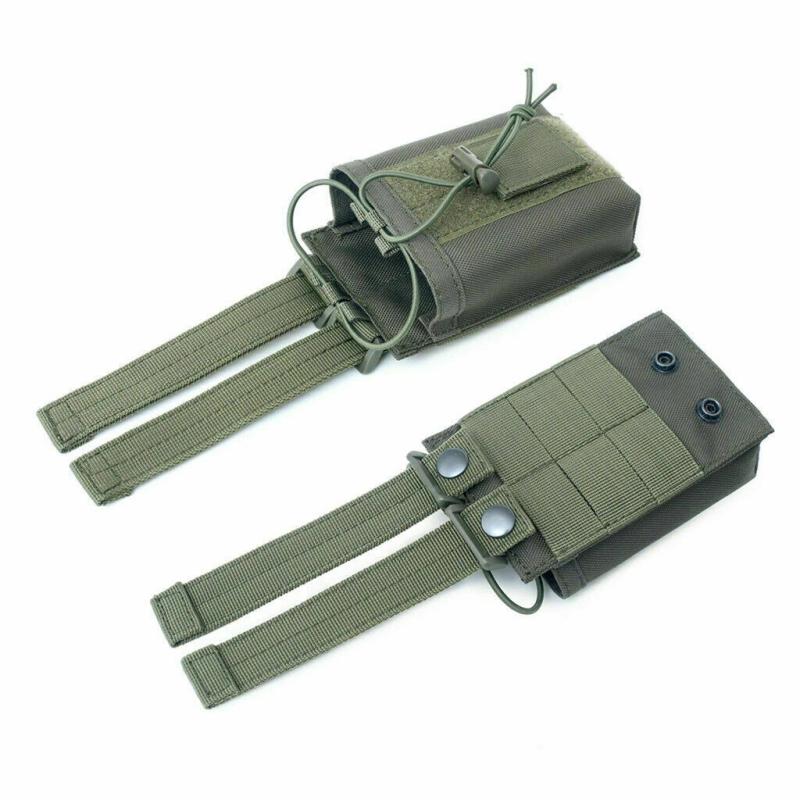 Walkie Talkie Pouch Portable Molle Radio Holder Holster Walkie Talkie Bag High Quality Universal Molle Pouch For Edc Use Hiking