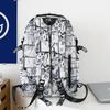 Graffiti Print Student Schoolbag Boys Large Capacity Backpack Girls Campus Backpack