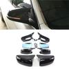 W/Lamp Side Mirror Cover Caps In Glossy Black Style For BMW 5 Series 6 Series 7 Series F10 F11 F07 F06 F12 F13 F01 F02 F03 F04