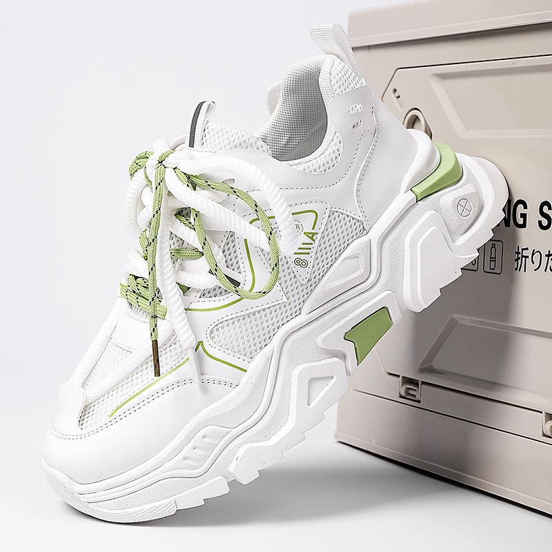 Autumn 22 New Casual Sports Trendy Shoes Platform Dad Shoes Mesh Breathable