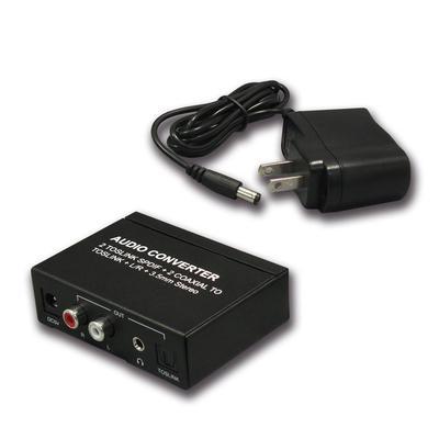 RATOC Systems SPDIF 96kHz Coaxiale RP-ASW43 4-ingang 3-uitgang Optisch-naar-Analoog Converter, 24-bit compatibel, distributie.
