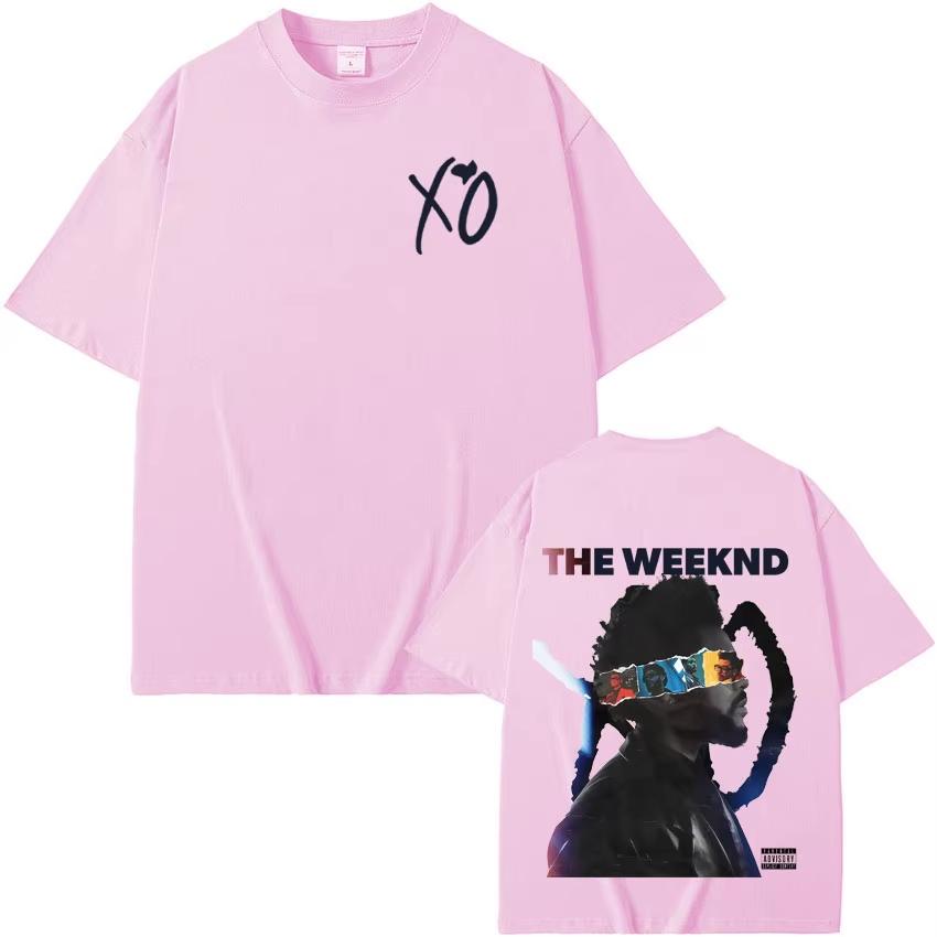 RAPPER The Weeknd XO Tour 2026 summer Mens Womens Music High Quality Harajuku Short Sleeve Top Hip Hop Gothic Clothing Tshirts