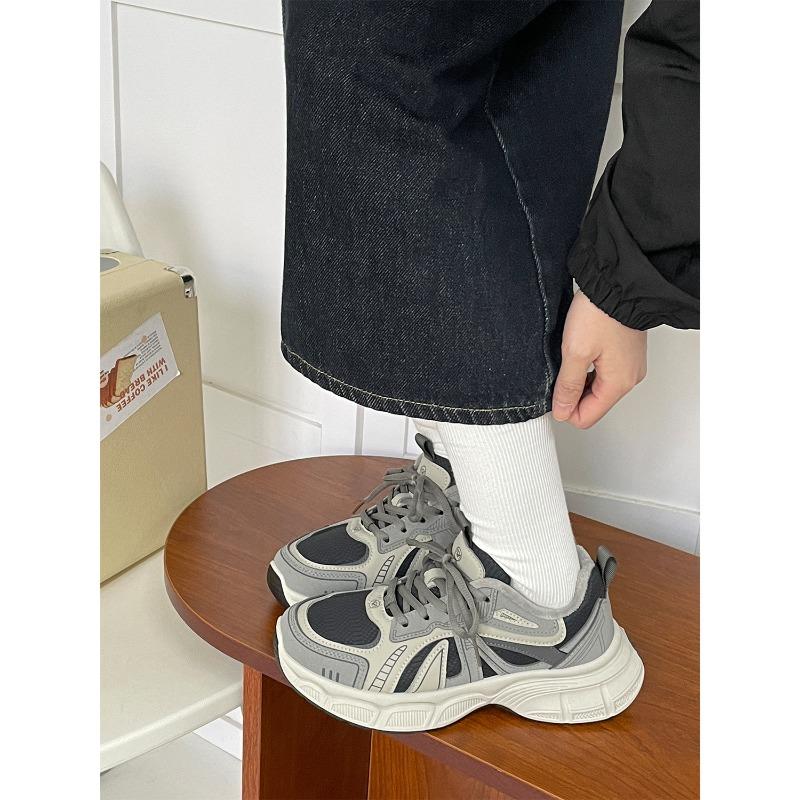 Winter new thick-soled velvet dad shoes design casual shoes 31401