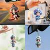 Acrylic Flat Surface Huadan Peking Opera Pendant For Auto Decoration