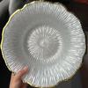 LISM European Light Luxury Silver Flower Fruit Plate