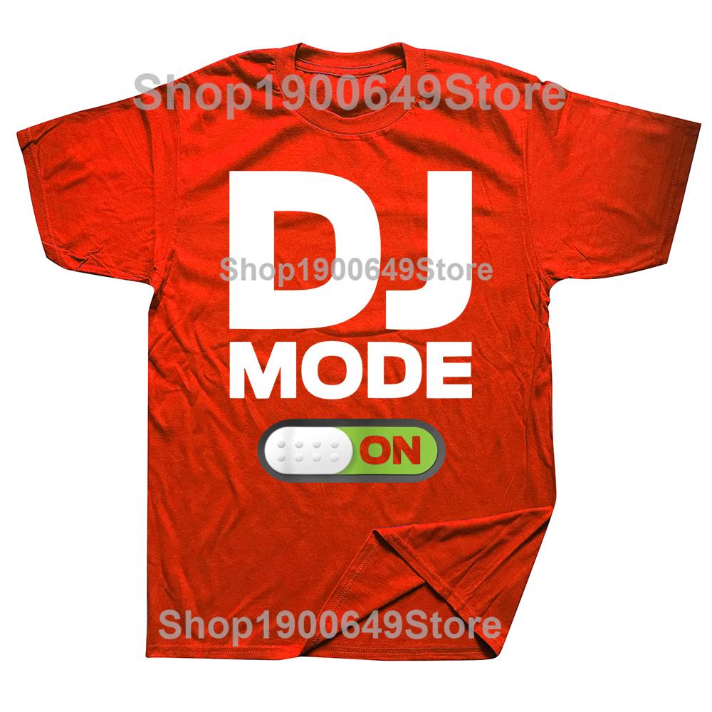 

Смешные DJ Режим ВКЛ Диско Музыка Футболки Графические Хлопок Уличная Одежда Короткий Рукав Подарки на День Рождения Летний Стиль Футболка Мужская Одежда S