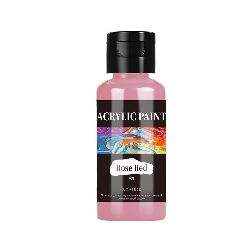 30ml 24 Colour Acrylic Paint Colors Bottled Acrylic Paint Set Paint For Fabric Clothing Painting Rich For Leather DIY Pigment