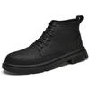 Winter Hot Selling Men's Leather Casual Shoes Thick Soled British Style Outdoor Workwear Shoes Men's Business Short Boots