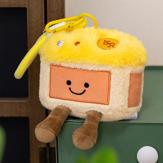 Niedlicher Fruchtsaft Plüsch Schlüsselanhänger Sommer Tropisches Thema Kokosnuss Zitrone Tasche