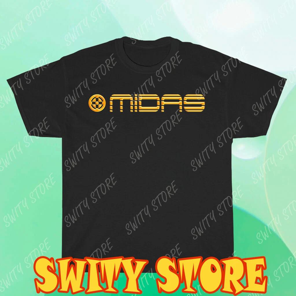 НОВАЯ футболка с логотипом Midas Profesional Audio, мужская футболка с логотипом, забавная, размеры от S до 5XL XS