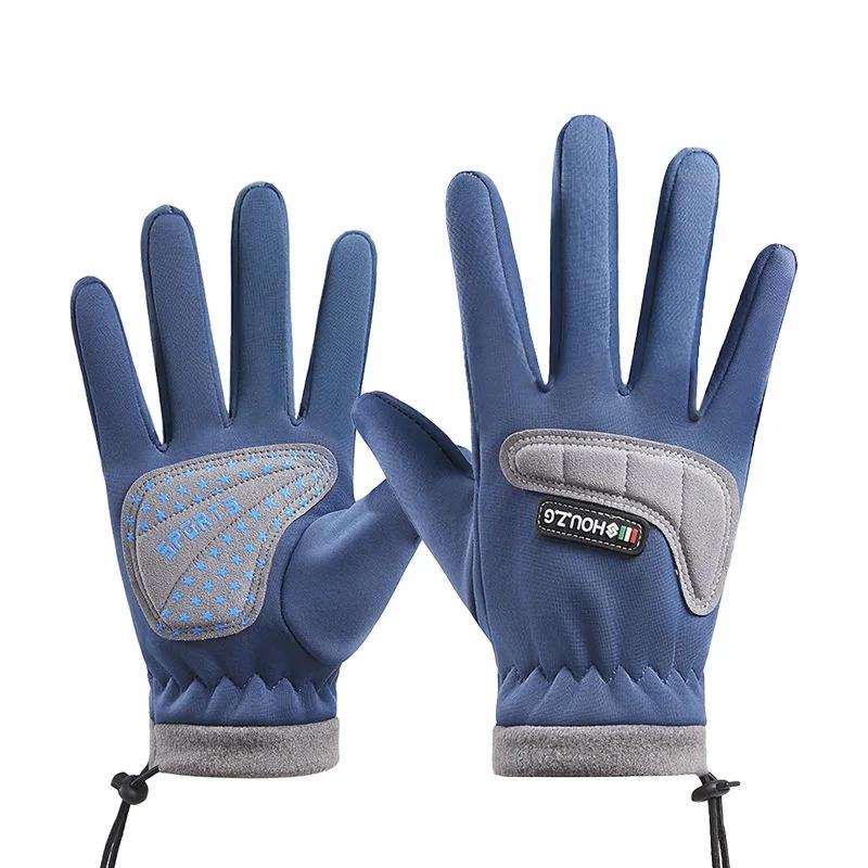 Dětské cyklistické rukavice Podzim Zima Teplé Větruodolné Sportovní rukavice Chlapci Dívky Skateboard Fleecové Lyžařské rukavice Děti.