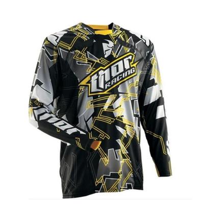 Herren Langarm Mountainbike Shirt Schnelltrocknend Atmungsaktiv Radtrikot Downhill Trail