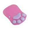 7 Colors Lovely Cat Claw Mouse Pad Silicone Ultra Soft Mousepad with Wrist Rest Support Home Office Universal Computer Mice Mat