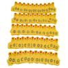 100Pcs TPU Pig Cow Ear Tag with Number 001‑100 Ear Label Tag Farm Livestock AccessoryYellow