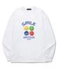 Wissi Smile Emoticon Long Sleeve T-Shirt (Wls007) White